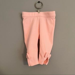 Pink bow newborn pants